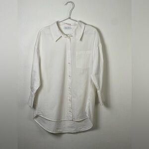 Anine Bing Mika White Poplin Button Up